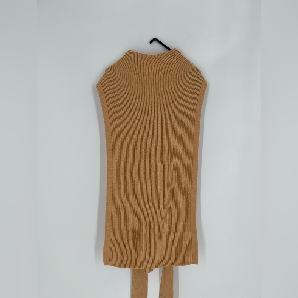 Cos Wool Blend Tabard Knitted Belted Vest - Picture 4 of 9
